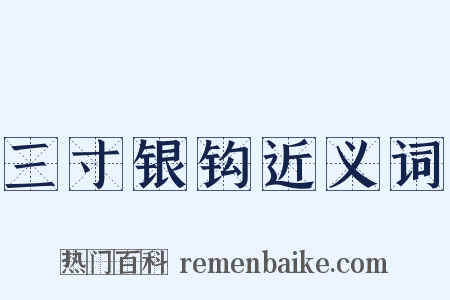 三寸银钩近义词是什么意思的图片